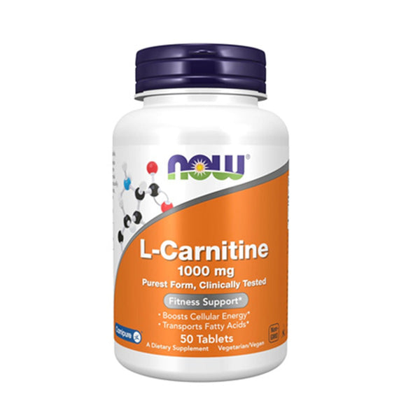 NOW L-Carnitine 1000mg (50 Tablets)