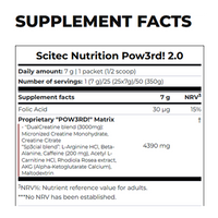 Scitec Nutrition Pow3rd! 2.0 Pre-Workout (50 Servings)