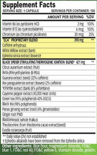 Black spider 25 ephedra